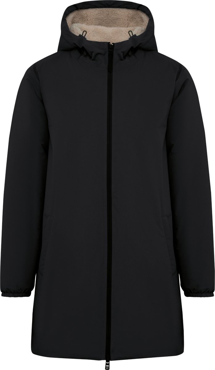 Native Spirit Duurzaam waterdicht uniseks jasje met sherpavoering NS609 - Black - L
