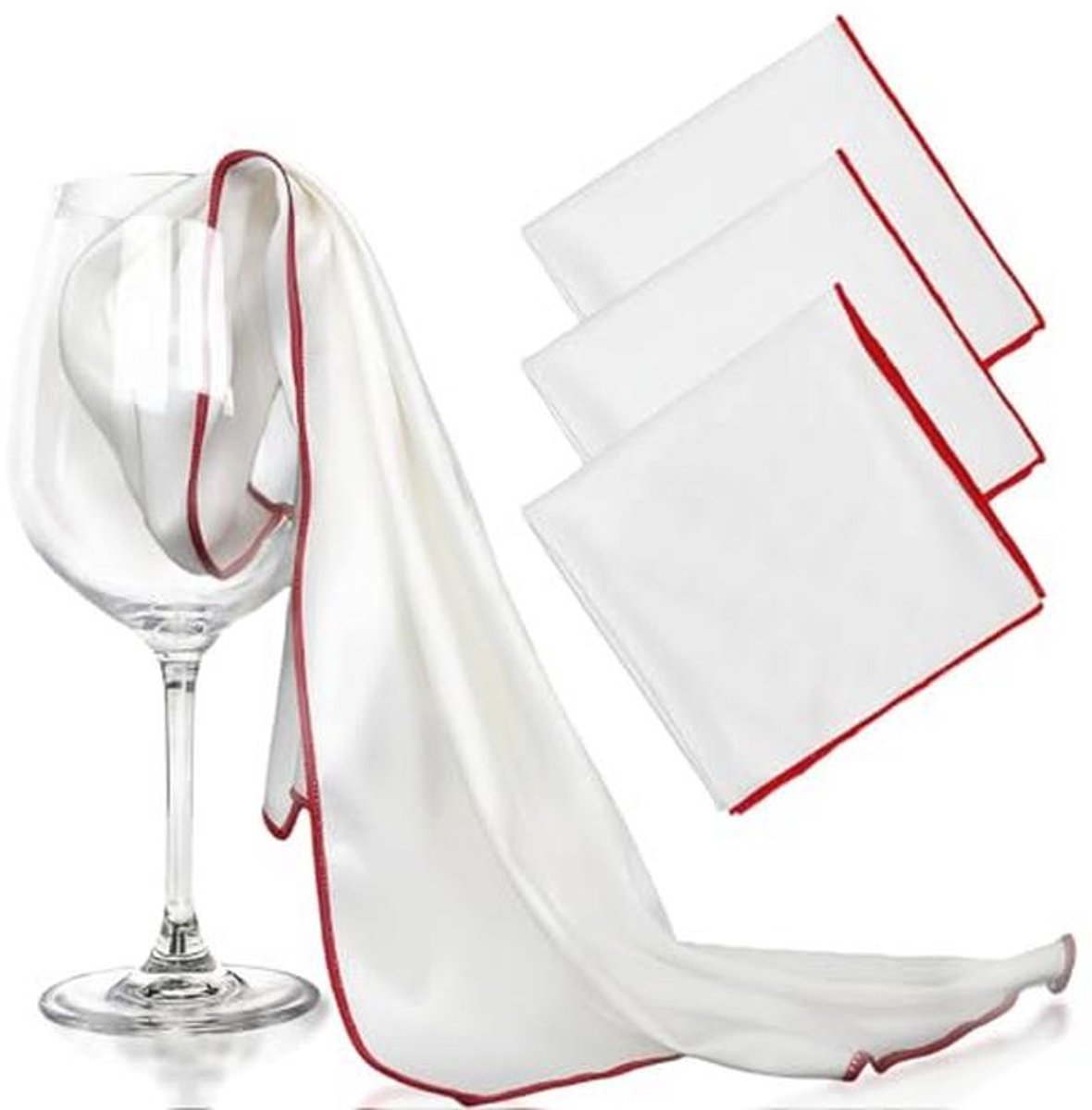 Microvezel Poetsdoeken voor Glas - 3 Stuks, Herbruikbaar, Streepvrij, 60 x 46 cm