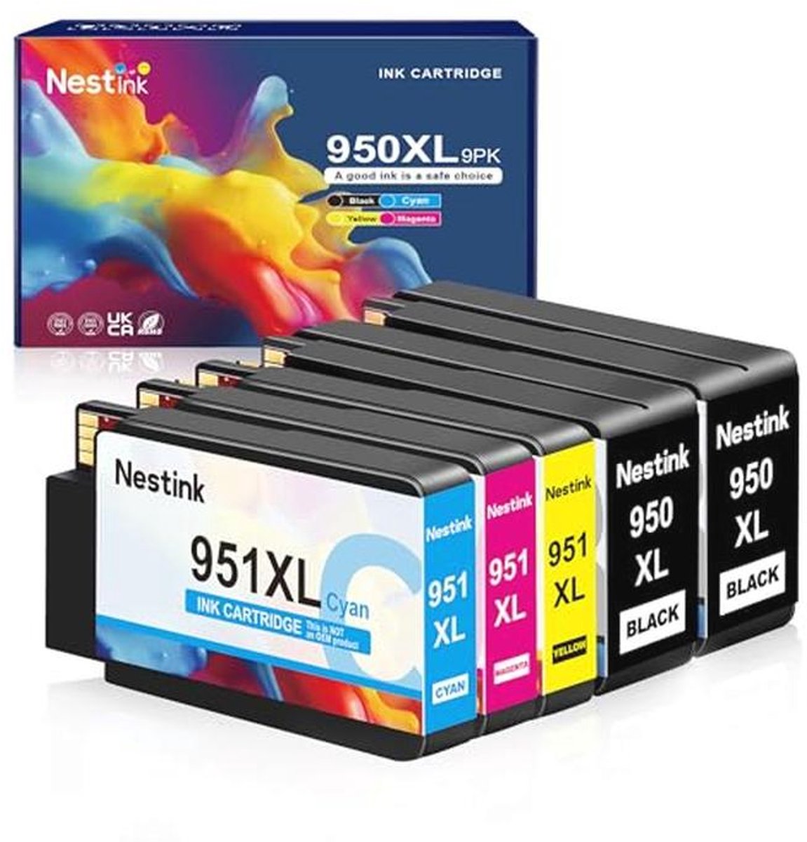 Hoogwaardige Printercartridges Multipack voor Officejet Pro - 2 Zwart, 1 Cyaan, 1 Magenta, 1 Geel