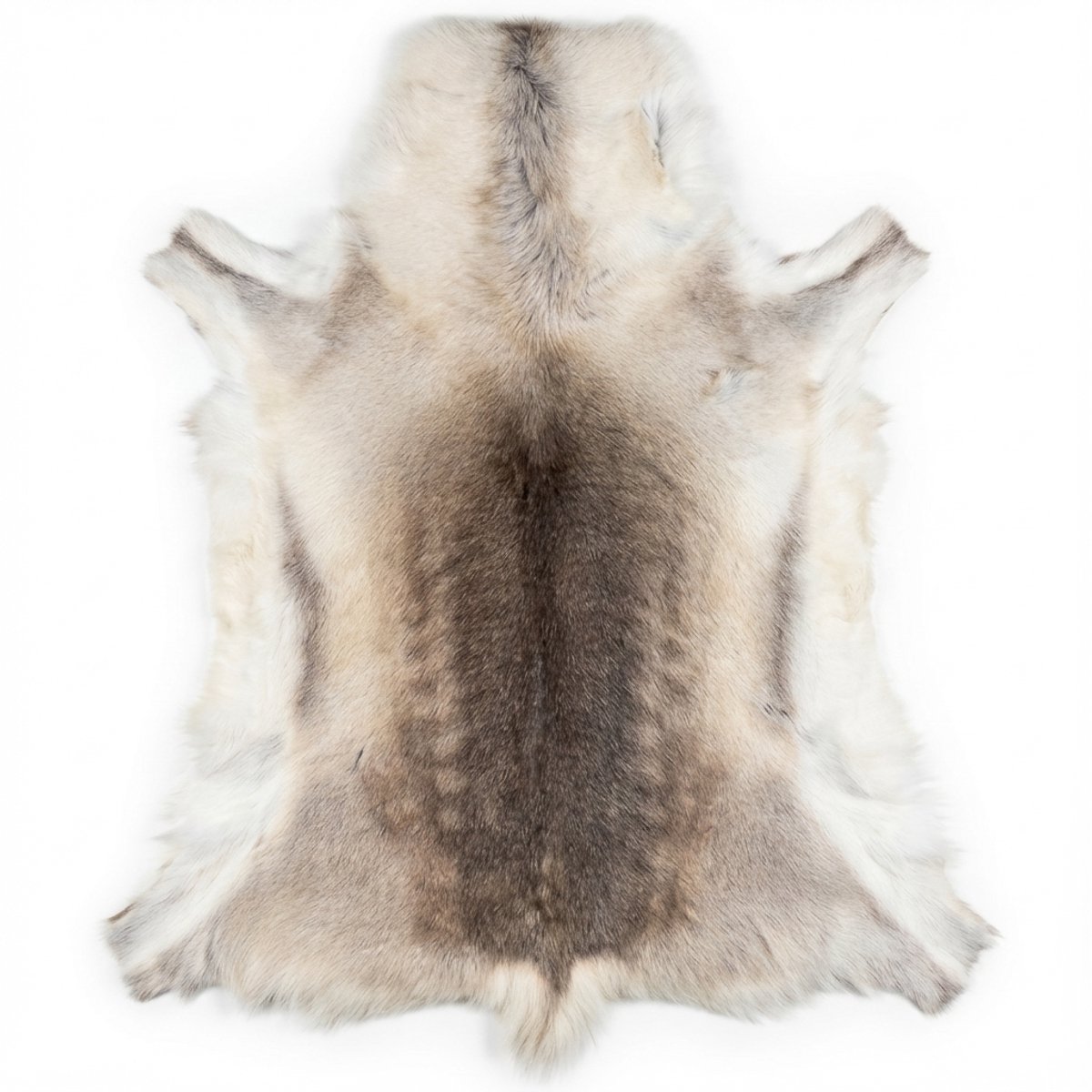 Luxe Rendierhuid - ca. 120x80 cm - Premium Rendiervacht - Dik & Zacht - Rendiervel voor Interieur & Decoratie - Natuurlijke Kleuren