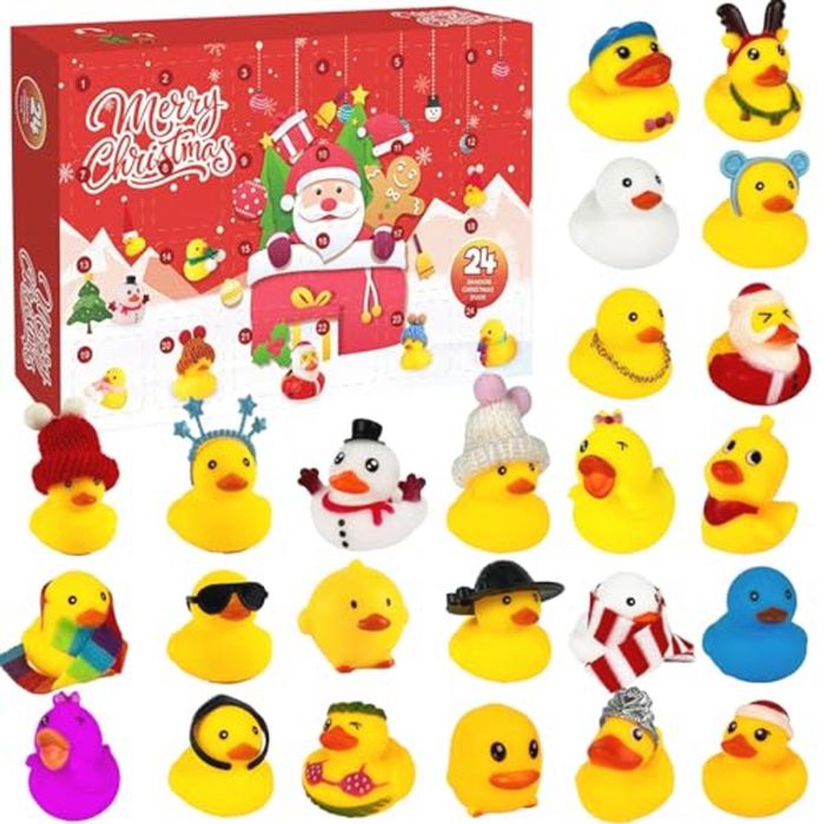 Rubberen Eenden Adventskalender 2025 voor Kinderen - 24 Dagen Speelplezier en Verrassingen