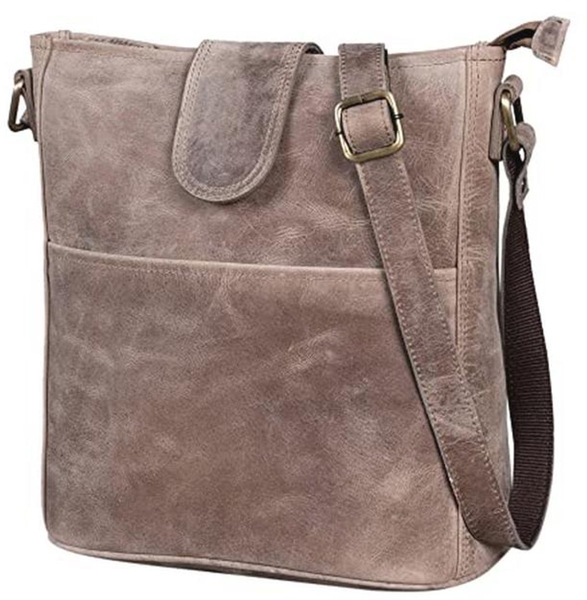 Vrouwen Leather Schoudertas - Premium Echt Leer, Ruime Tote Tas voor Werk, Universiteit en Vrije Tijd