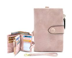 Luxamore® Dames Portemonnee – Luxe & Compacte Ritsportemonnee met RFID Bescherming – 15 Pasjesvakken – Roze – Creditcardhouder – Zacht Kunstleer – Cadeau voor Vrouwen