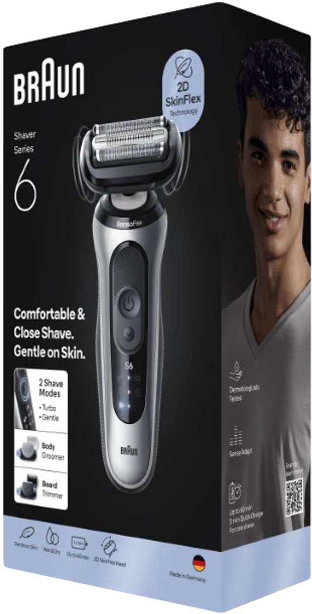Braun Series 6 62-S1650S Zilver