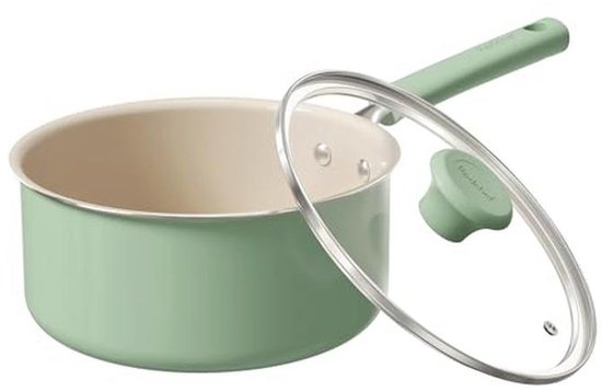 Keramische Sauspan 3 Liter met Deksel - PFAS-vrij en Inductiegeschikt