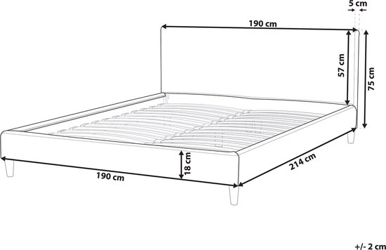 Beliani FITOU - Couvre-lit - Beige - Polyester