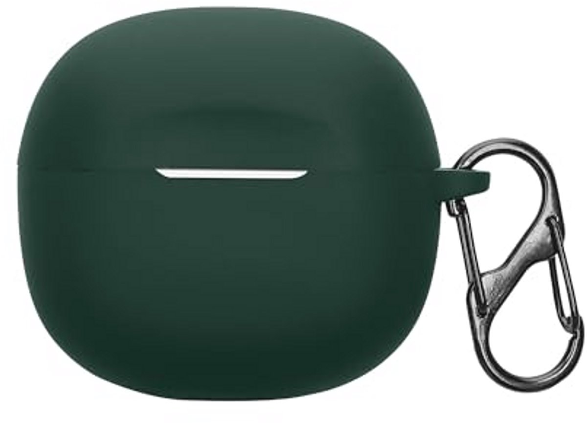 Hoofdbescherming Voor Draadloze In-Ear Oordopjes - Trendy Donkergroene Beschermcase