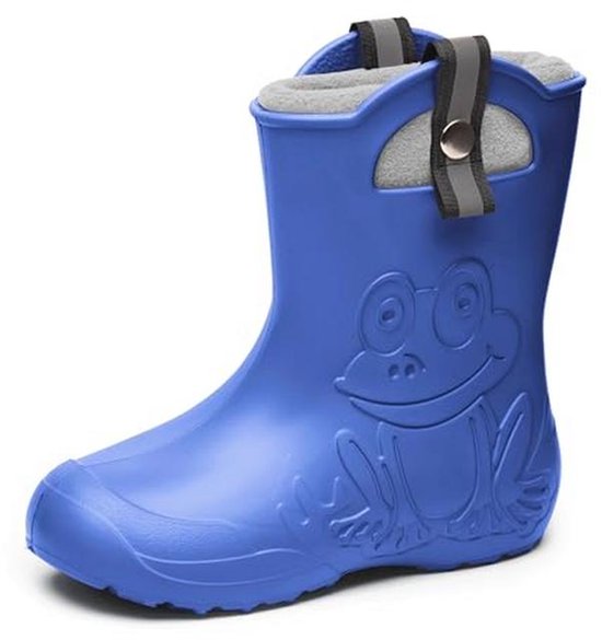 Ladeheid Kinder Ultralichte Regenlaarzen Met Warme Thermovoering Jongens Meisjes Antislip Regenlaarzen Kinderen Waterdichte Schoenen LA-CA- SplashButton (Roze, 32/33 EU