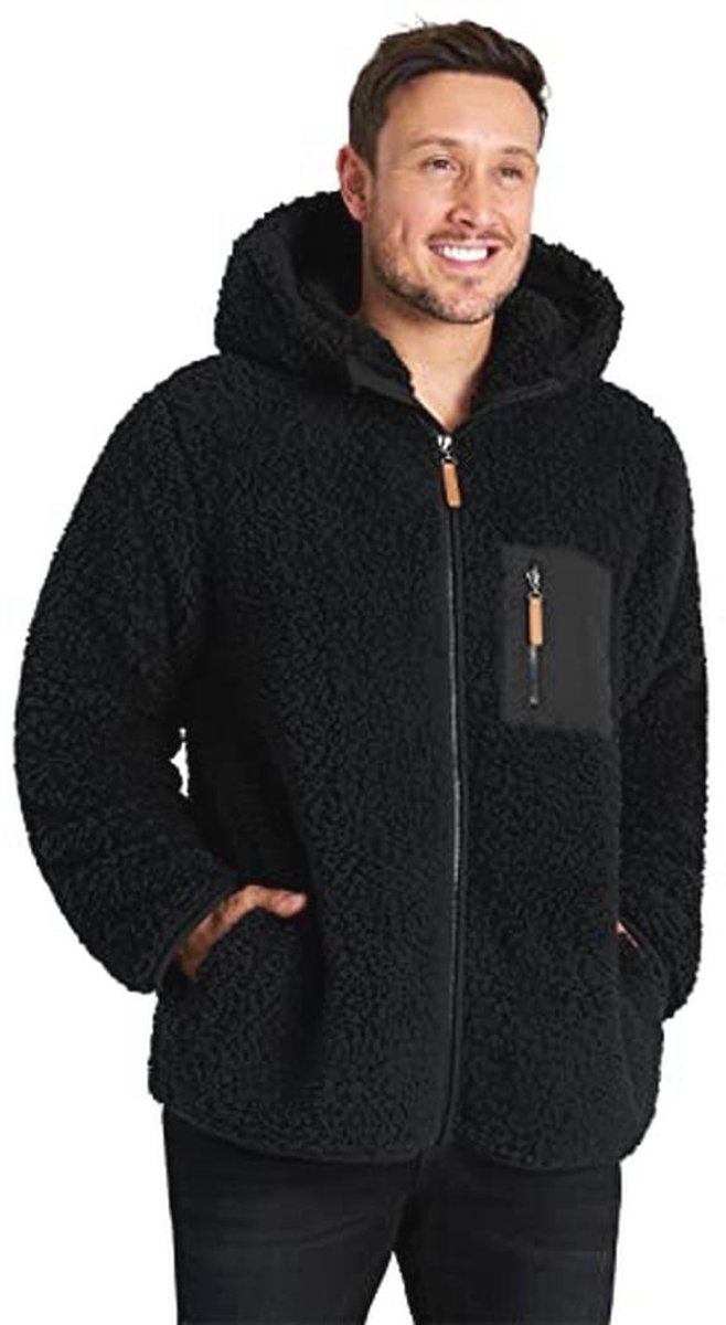 Fleece Hoodie voor Heren - Zachte en Pluizige Fleece Jas met Rits