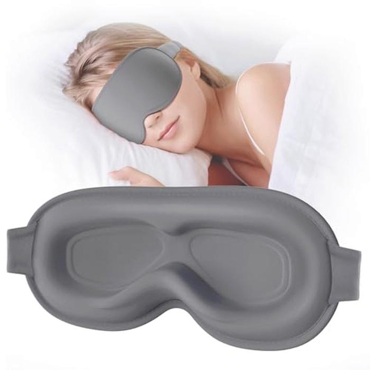 3D Slaapmasker voor Dames en Heren - Lichtblokkerend en Verstelbaar