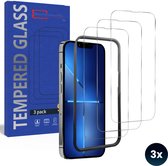 Screenprotector geschikt voor iPhone 12 / iPhone 12 pro - 3 Stuks - Gehard Beschermglas - Inclusief Easy Fix Montageframe - Volledige Dekking - Eenvoudige montage
