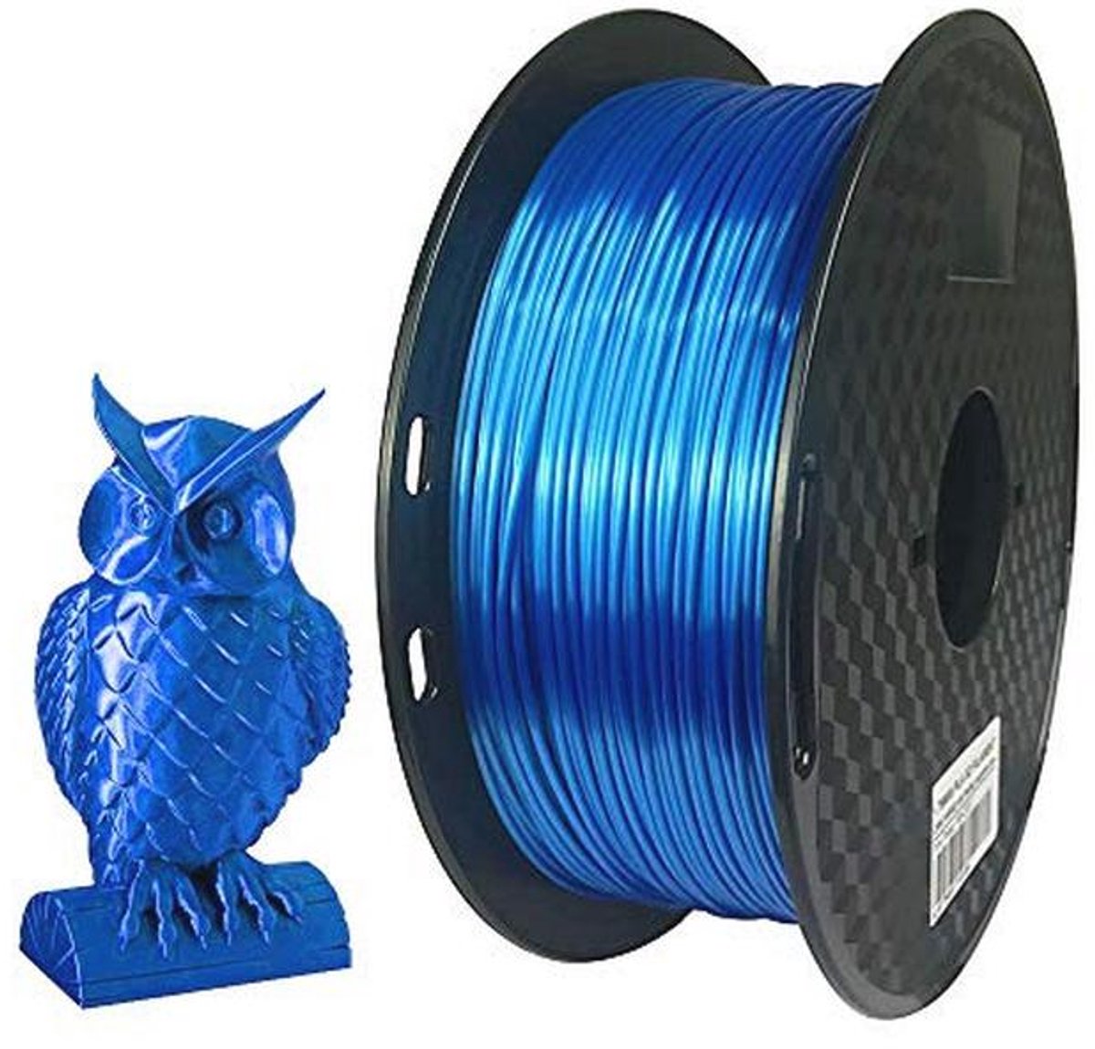 Zijde Saffier Blauw 3D Filament 1.75 mm 1KG - Glanzend Metallic 3D Print Materiaal