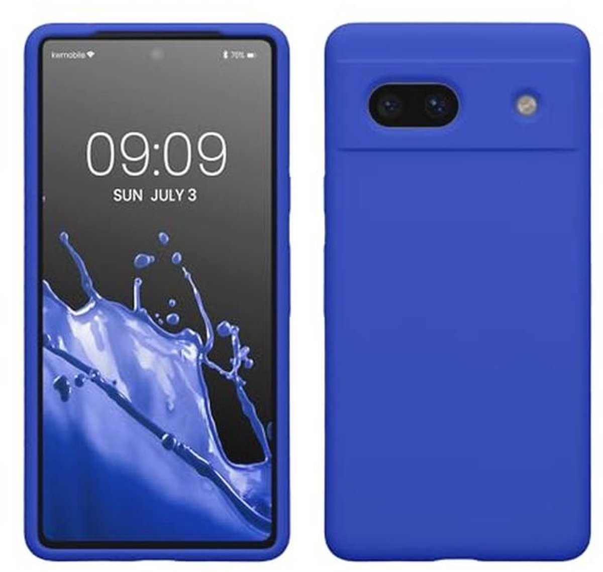 Zachte Smartphone Hoes voor Google Pixel 7a - Geschikt en Duurzaam in Baltic Blue