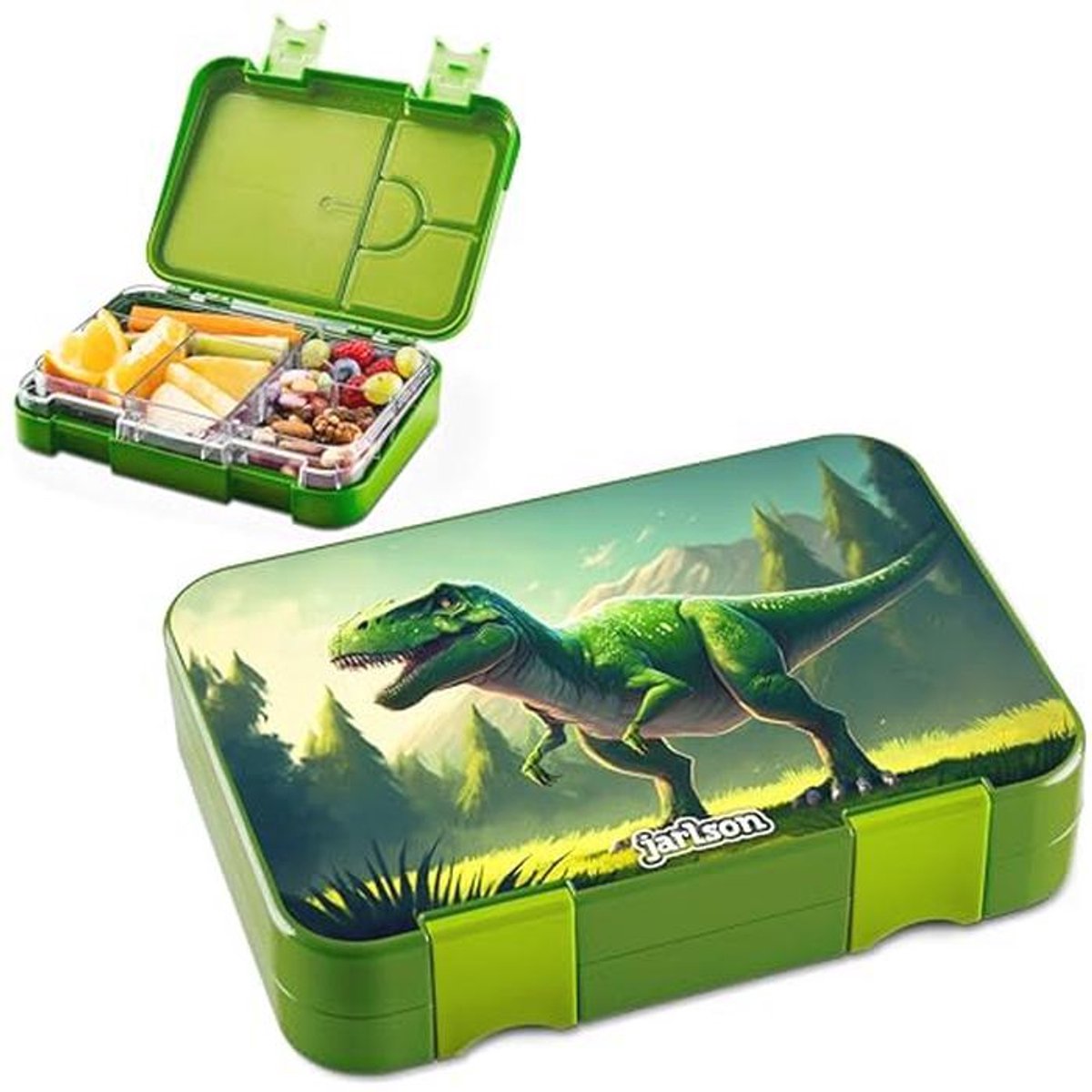 Bento Lunchbox voor Kinderen met Vakken - Lekvrij Snackdoos voor School en Peuters