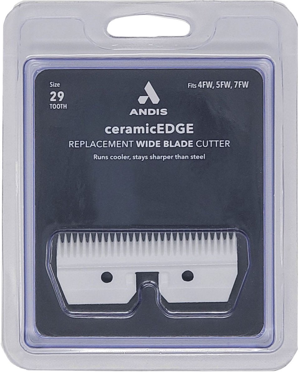 Andis Ceramic Wide Blade Reservemes 7-5 & 4FW – Extra Breed – Keramisch Tondeuse Mes – Professioneel Dierentrimmen
