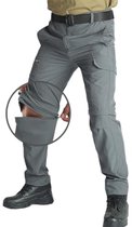Heren Wandelbroek Zip Off - Ademende Waterdichte Softshell Outdoor Broek met 5 Zakken