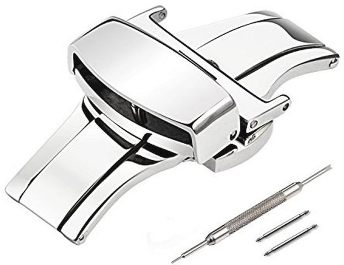 Roestvrijstalen Vouwsluiting voor Horlogeband - 18 mm