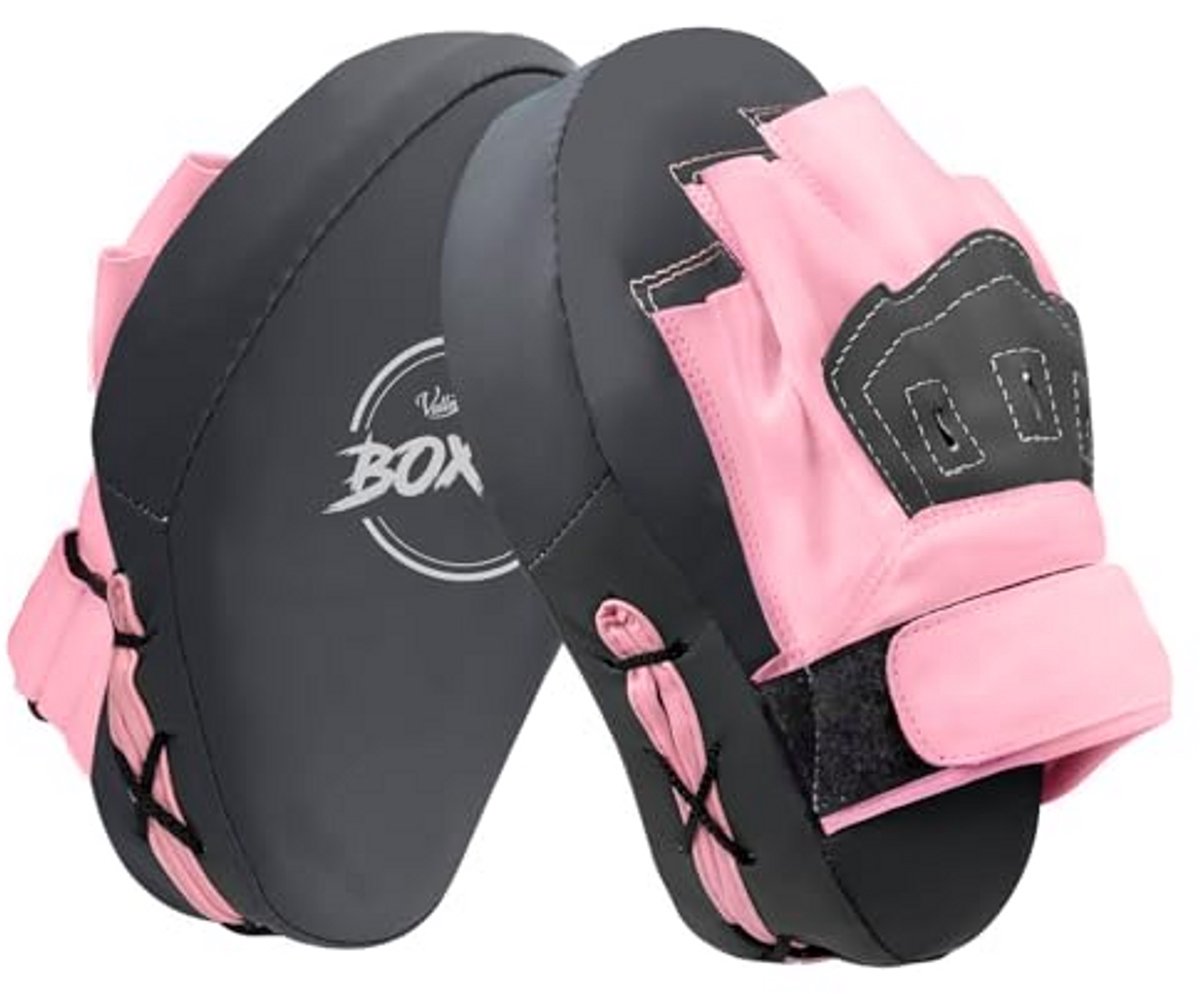Gebogen Focus Ponsen Mitts voor Bokstraining - Kunstleer Hand Pads