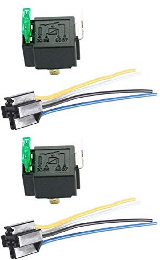 12V 30A Car Auto Automotive Heavy Duty Relay 4Pin Fuse Fused On/Off SPST U*oa eB