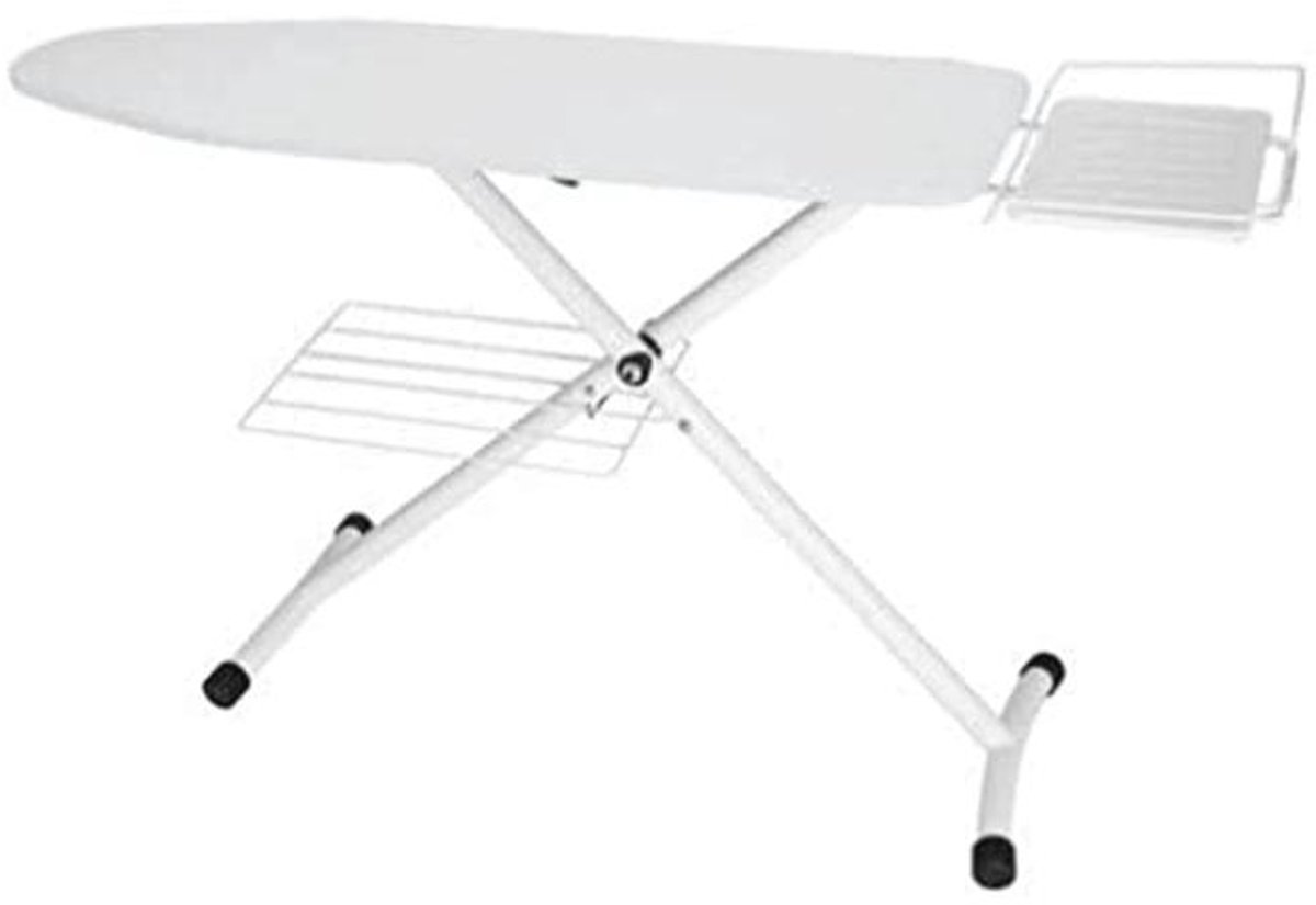 Strijkplank met Wasrek en Wielen - 122 x 43.5 cm