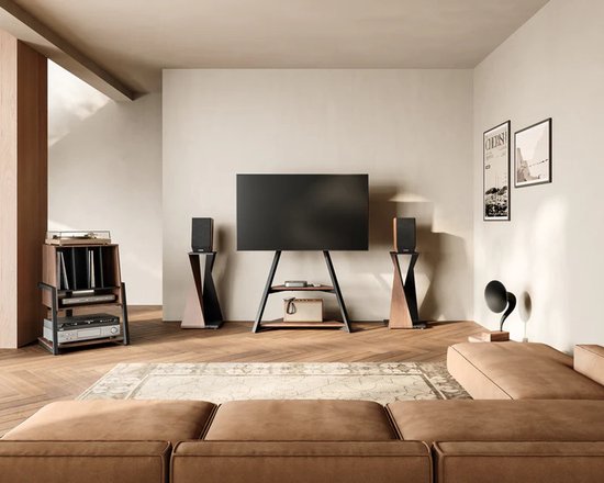 FITUEYES hifi rek - Eiffel Serie hifi kast - Plattenspieler-Tisch – voor platenspeler, versterker & accessoires (4 niveaus) — afbeelding 5