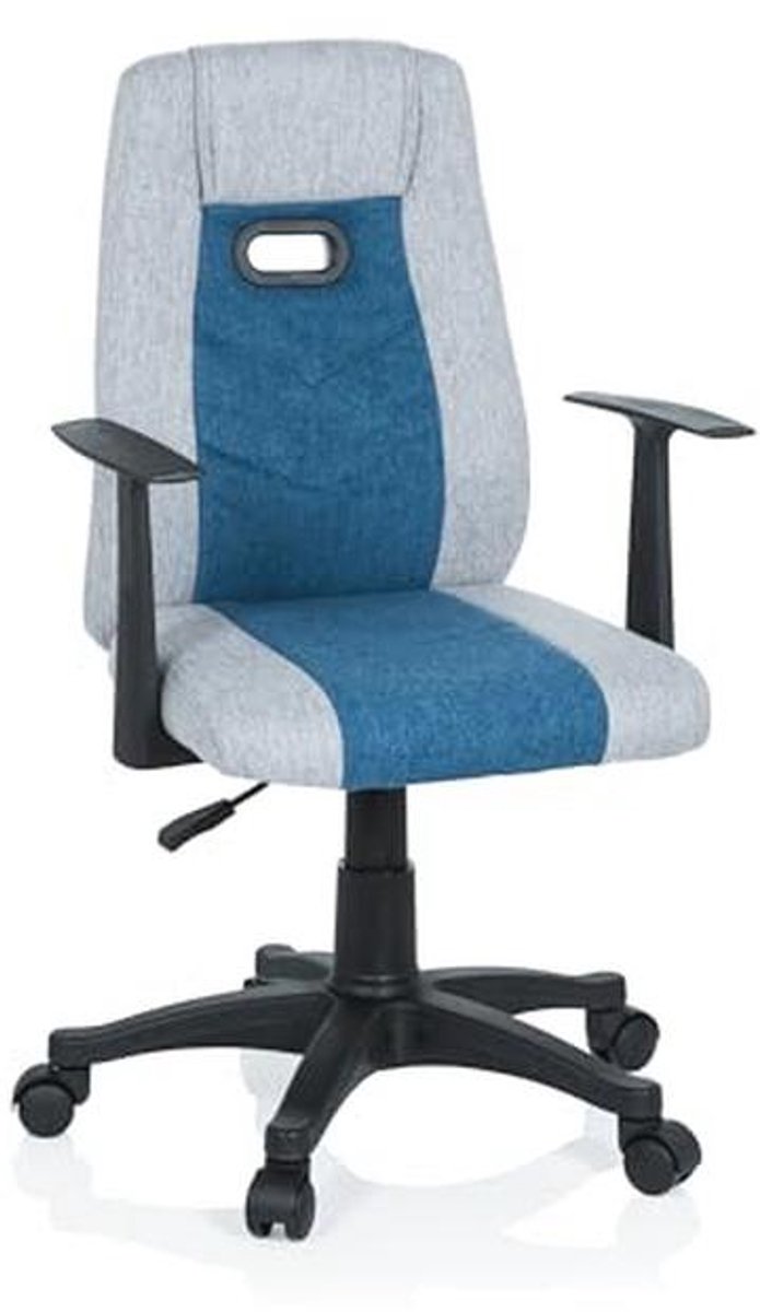 Ergonomische Kinderbureaustoel Kiddy Extra - Comfortabel en Hoogteverstelbaar - Grijs/Blauw