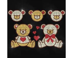 Strijkijzer met Strass Transferstickers voor Textiel – Glitter Strijkstickers voor Kleding en Kunsthandwerk