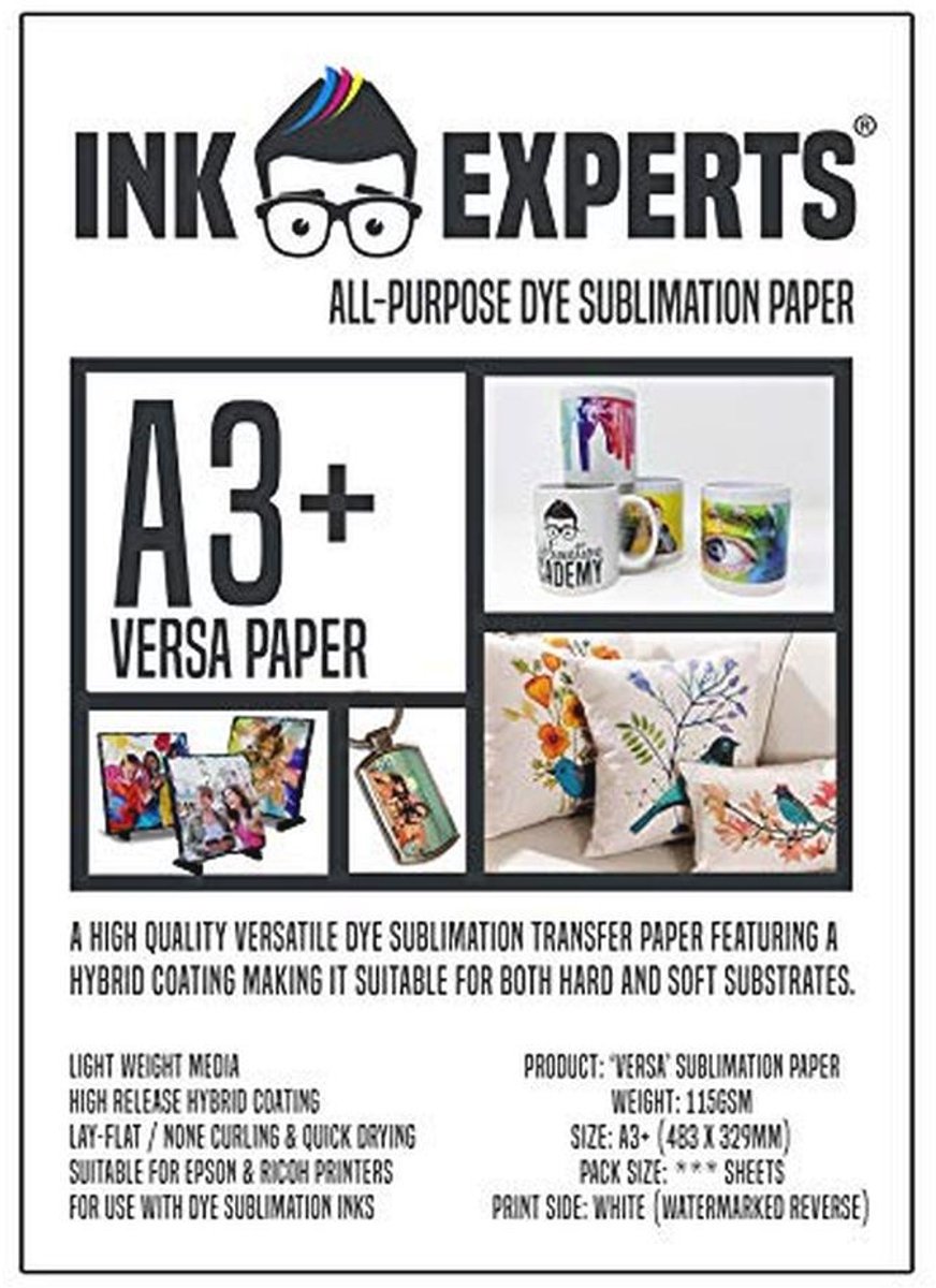 A3+ Sublimatiepapier 115gsm - Premium Kwaliteit voor Diverse Toepassingen (100 Vellen)