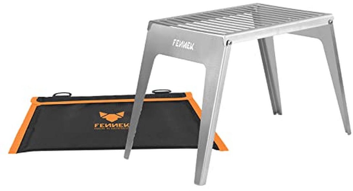 Compact Roestvrijstalen Inklaprooster voor Grillen en Koken