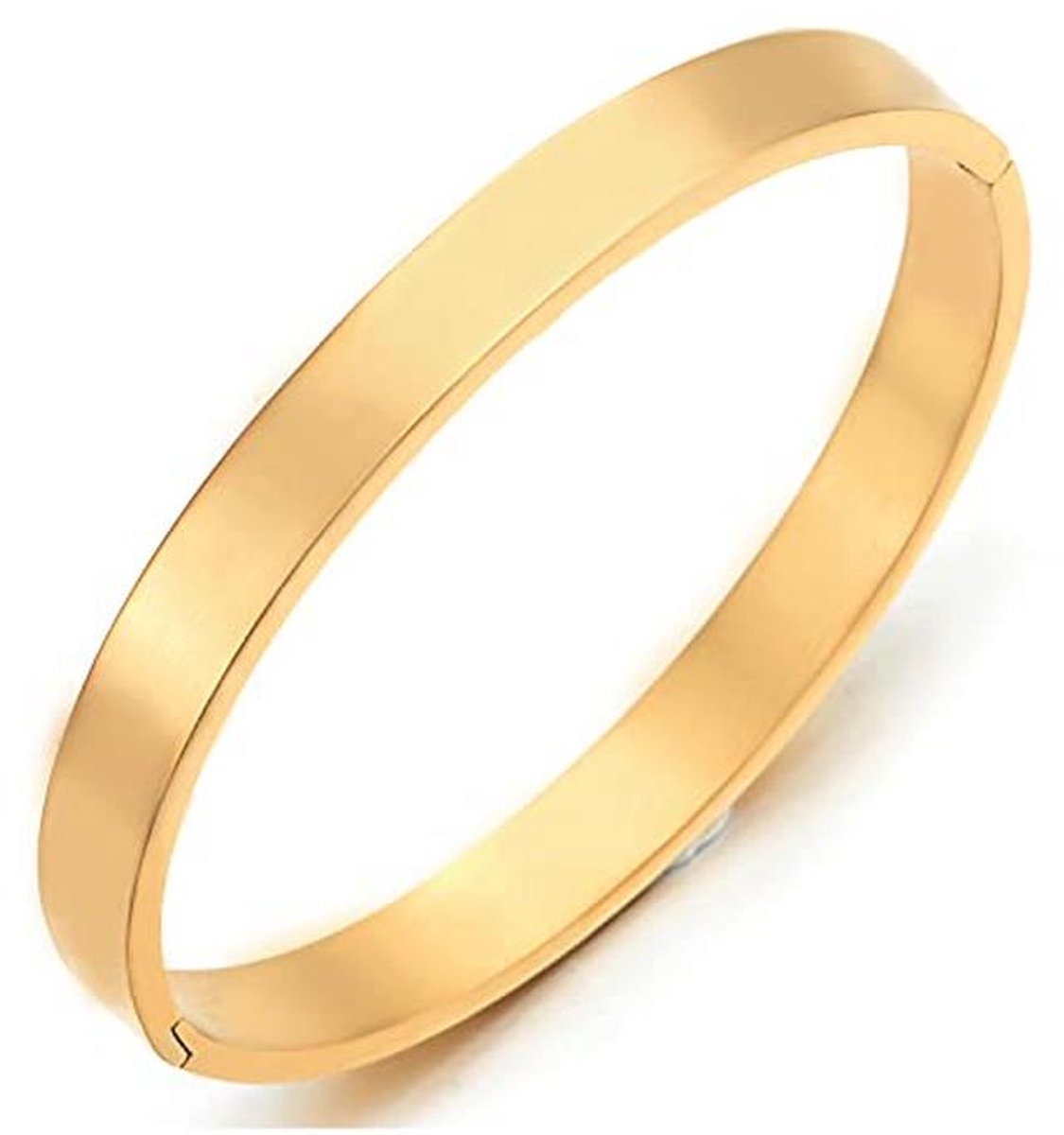 Klassieke armband van roestvrij staal voor mannen en vrouwen - 18 cm