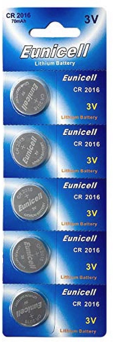 CR2016 3V Lithium Knoopcelbatterijen - 5 Stuks