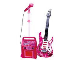 Guitaar met versterker en micro 1