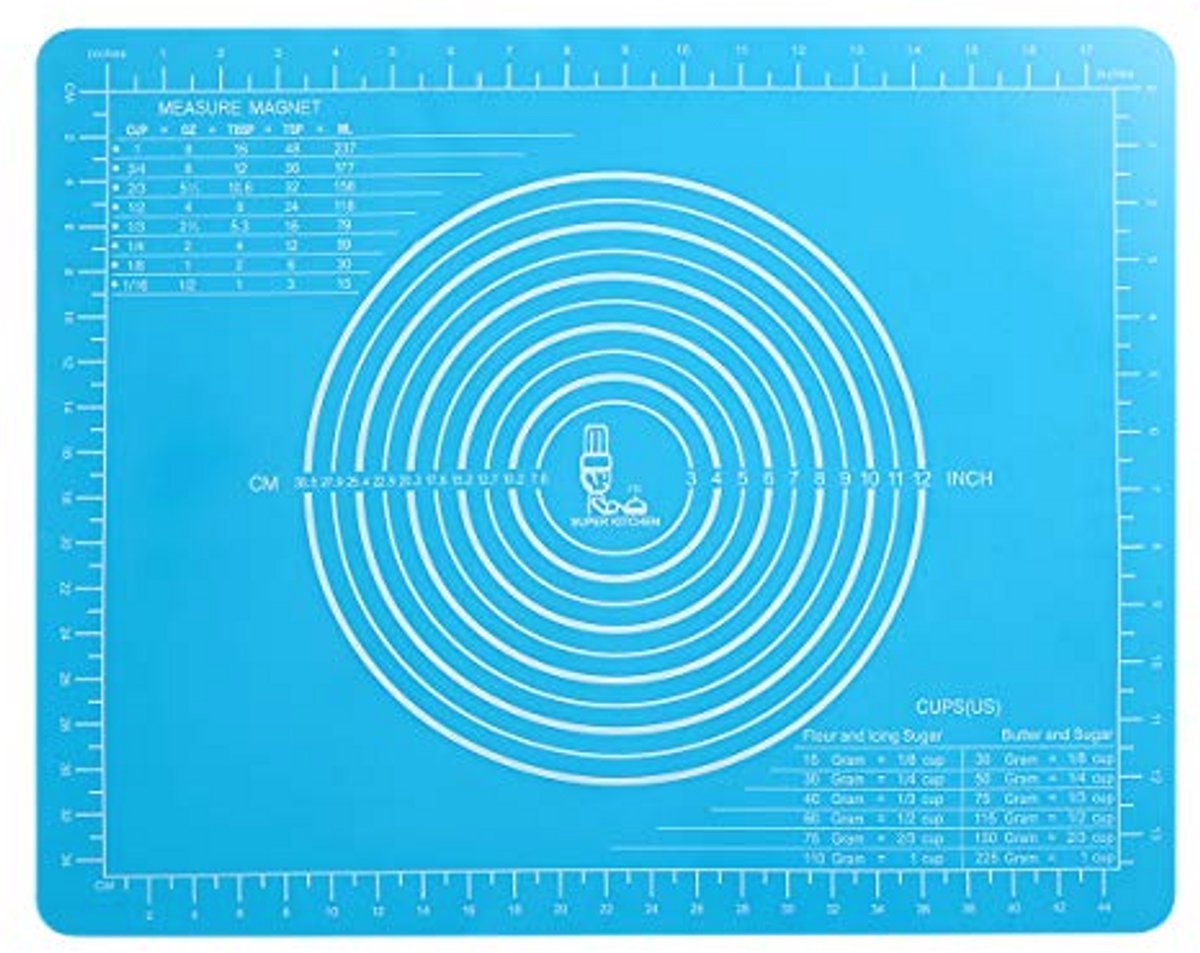 Siliconen Bakmat 50x40 cm – Antislip, Herbruikbaar en Geschikt voor Bakken zonder Aanbakproblemen