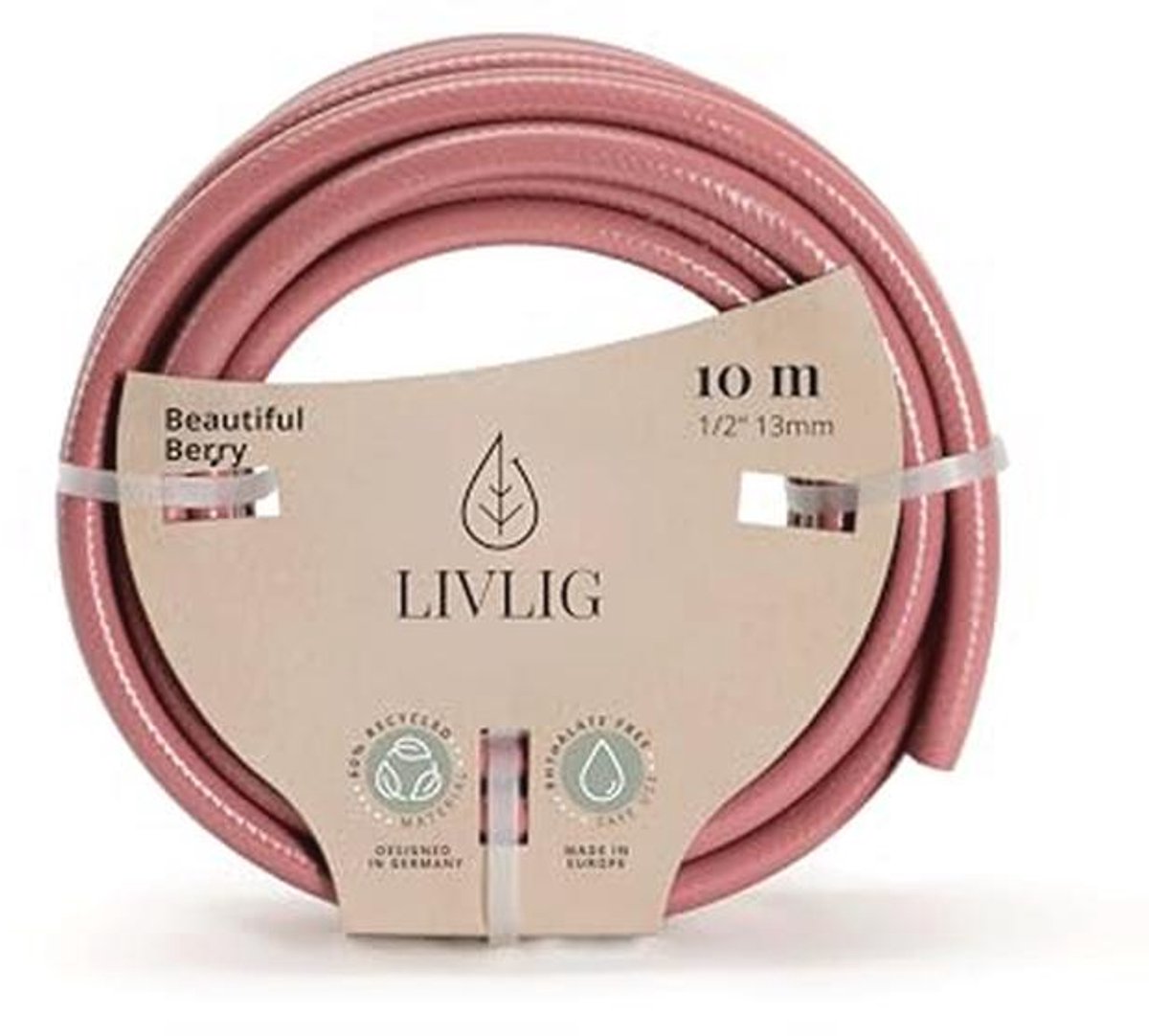 Tuinslang 10 m 1/2 inch van Gerecycled PVC - Duurzame Waterleiding in Meerdere Kleuren