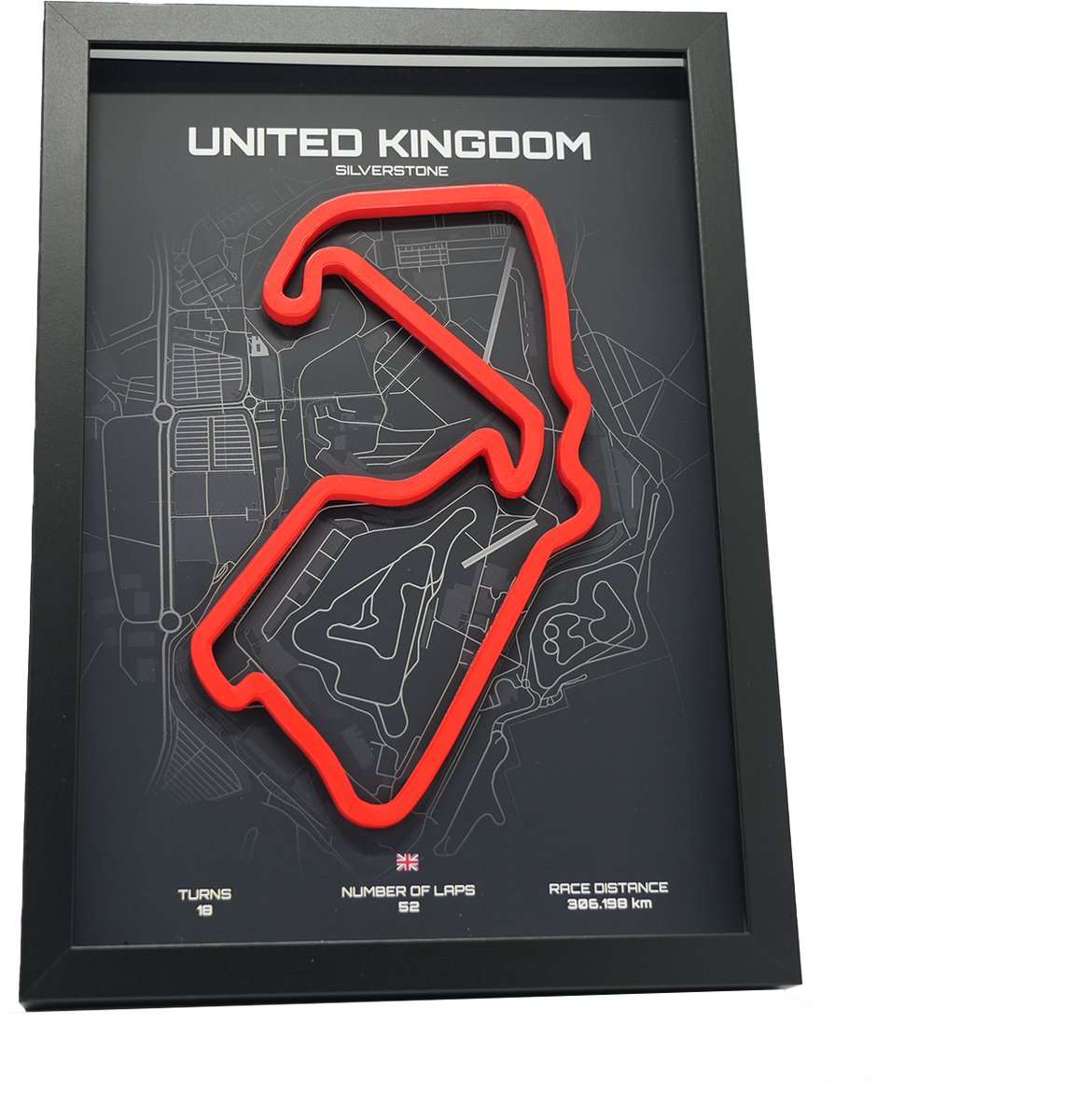 Silverstone Engeland 3D F1 circuit schilderij