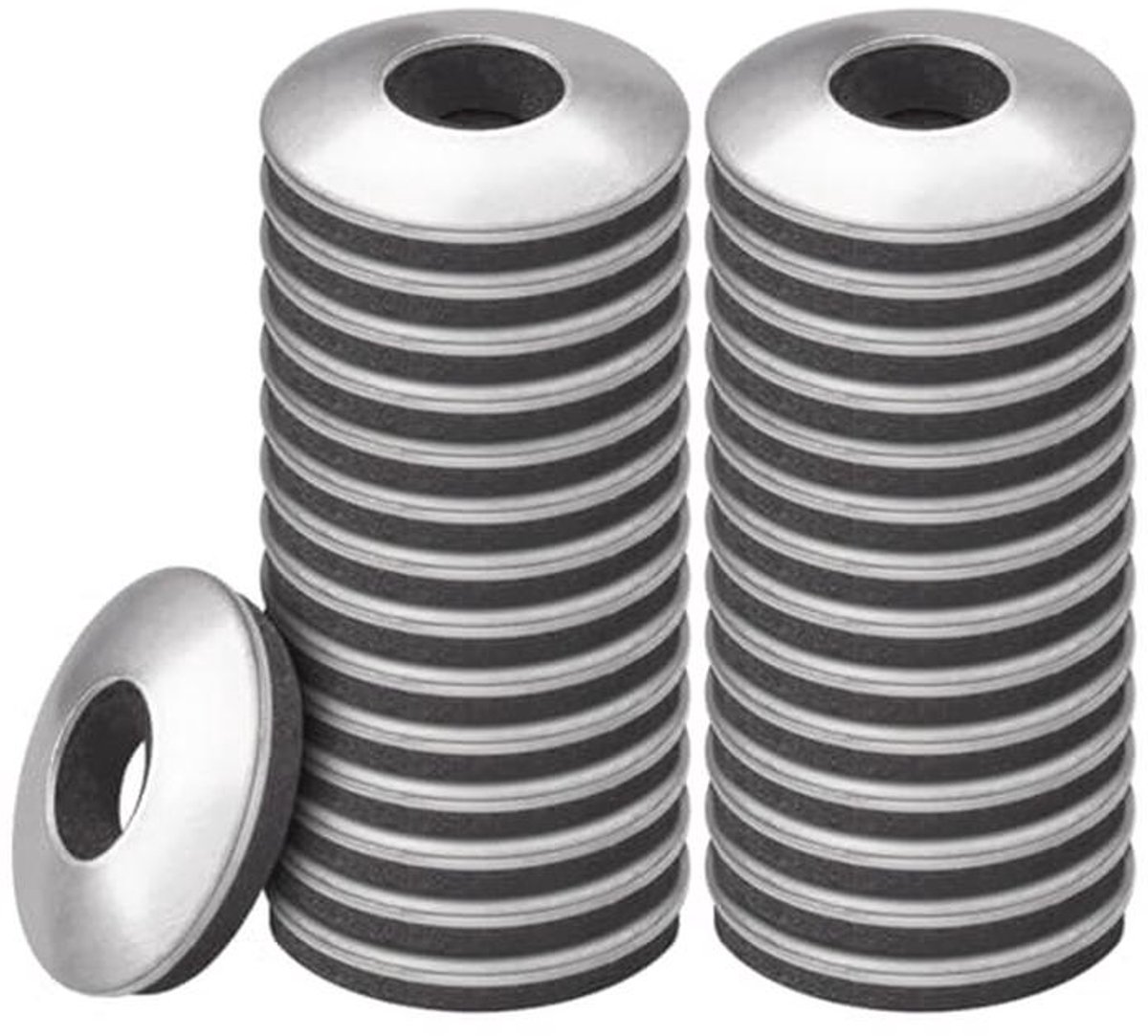 EPDM Afdichtringen met Neopreen Coating - Roestvrij Staal, M4,2 x 12 mm, 50 Stuks