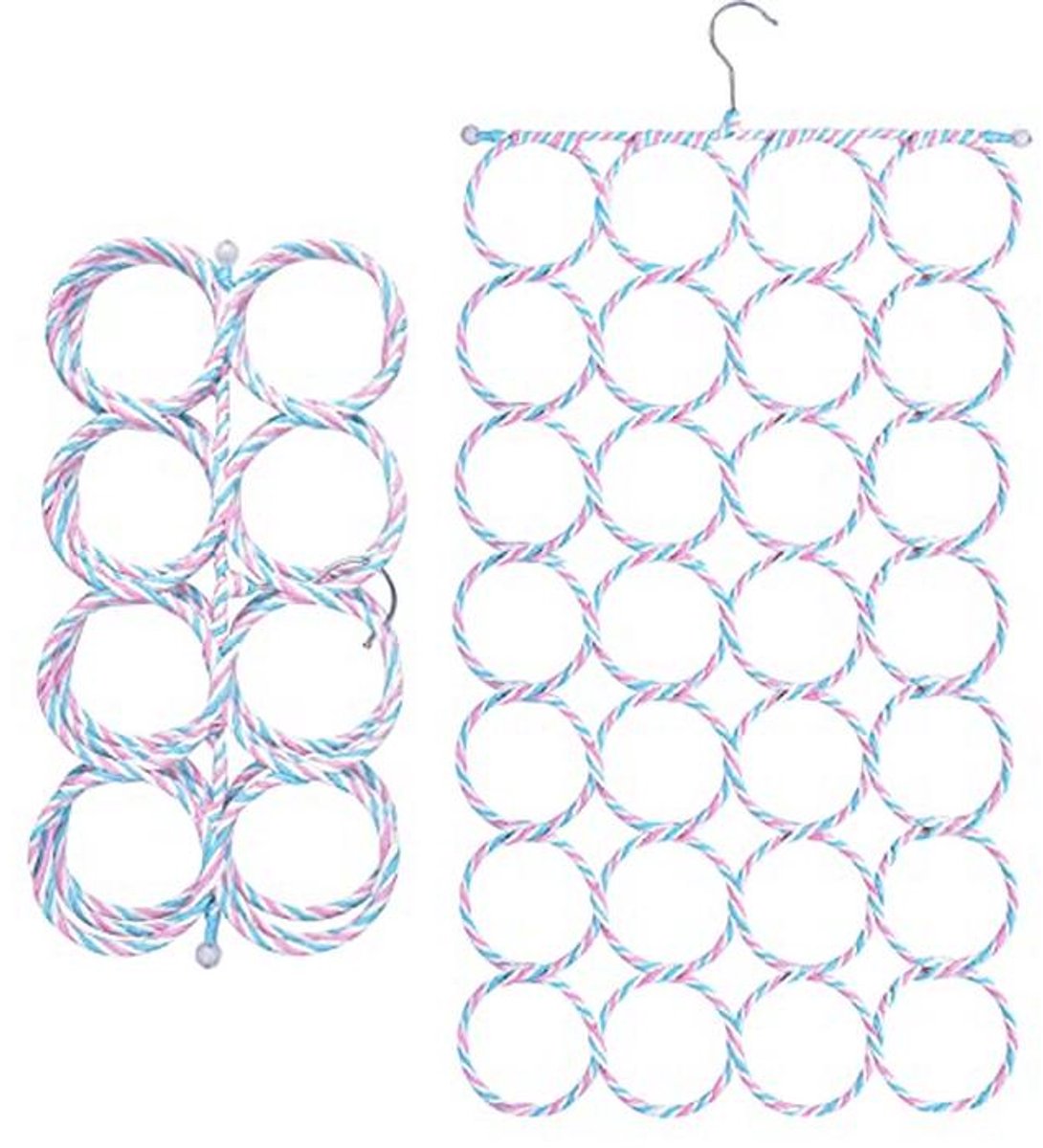 Sjaalhouder met 28 gaten - Inklapbare Organizer voor Sjaals en Accessoires