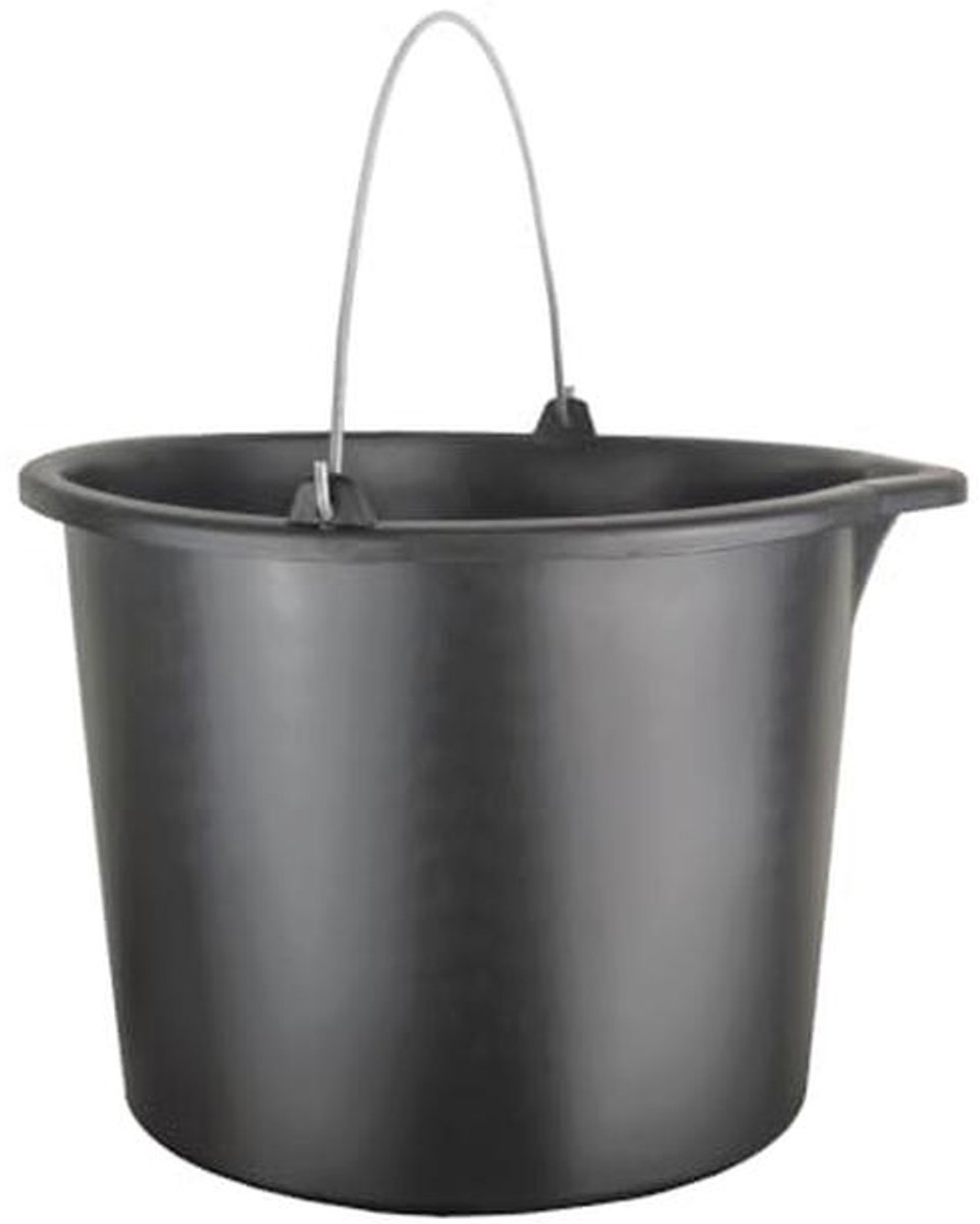 Bouwemmer 12 liter met schenktuit en schaalverdeling