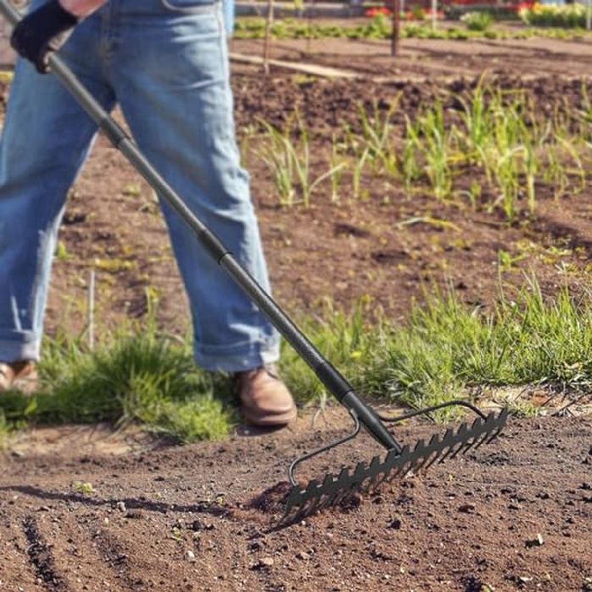 Zware Tuinhark met Verstelbaar Handvat - 5FT Booghark voor Gazons en Tuinen