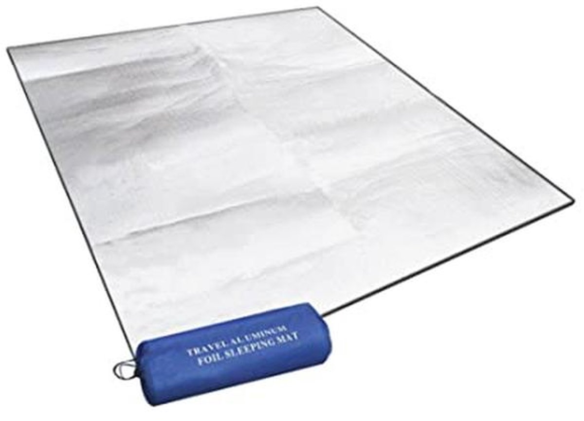 Isolerende waterdichte campingmat 200 x 150 cm - Opvouwbare dubbele vloermat voor kamperen