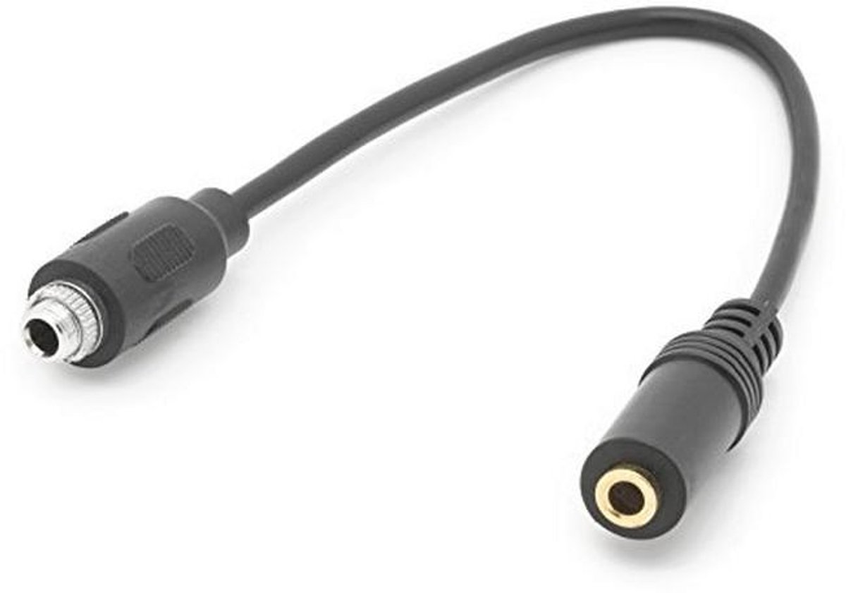 Verlengkabel 3,5 mm jack AUX inbouwbus - 20 cm audio verlengkabel voor auto en pc