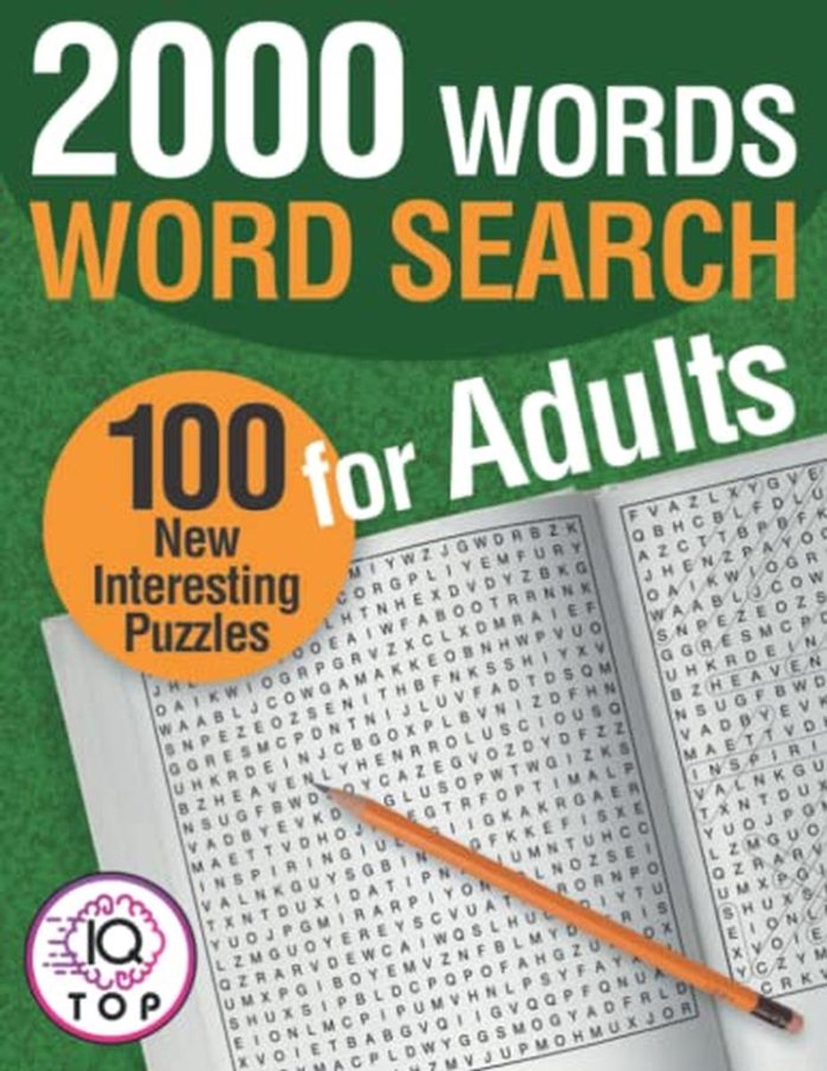 2000 Woorden Zoekboek voor Volwassenen: 100 Uitdagende Puzzels