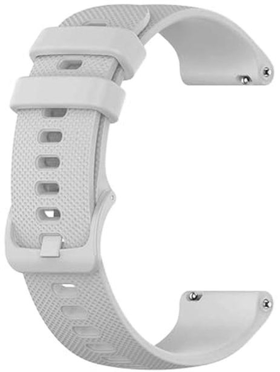 Armband voor Smartwatches 20 mm, Zwart, Sport-Siliconen