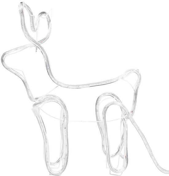 Décoration de Noël d'extérieur Renne et Traîneau 576 LED