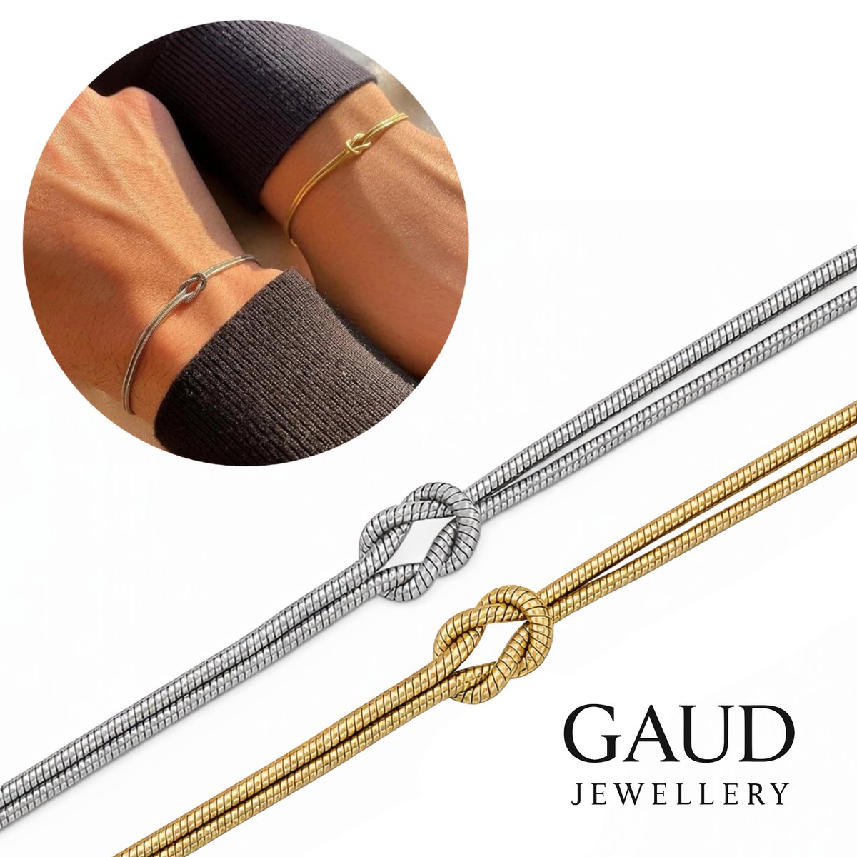 Love & Friendship Infinity Armband Set – Goud & Zilver – Unisex Vriendschapsarmband Set van 2 – Duurzaam Stainless Steel – Perfect cadeau voor liefde & vriendschap