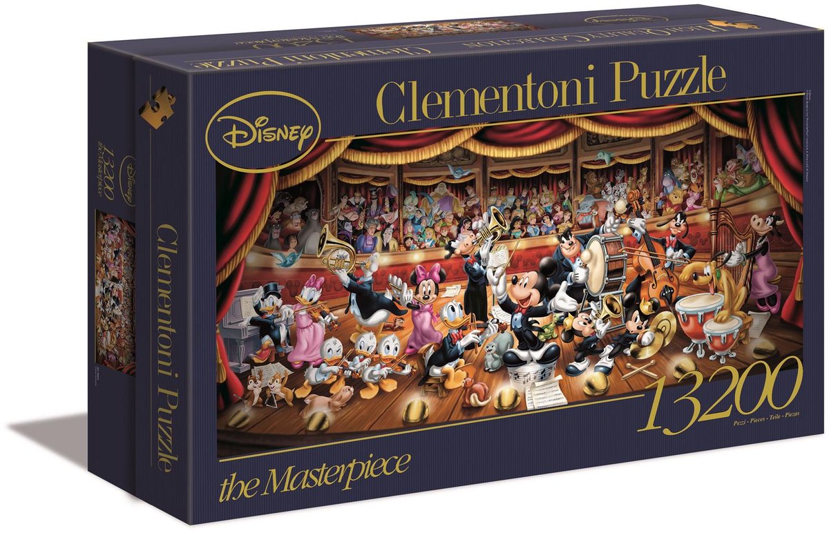 Clementoni Legpuzzel - High Quality Puzzel Collectie - Disney Orchestra - 13200 stukjes puzzel volwassenen