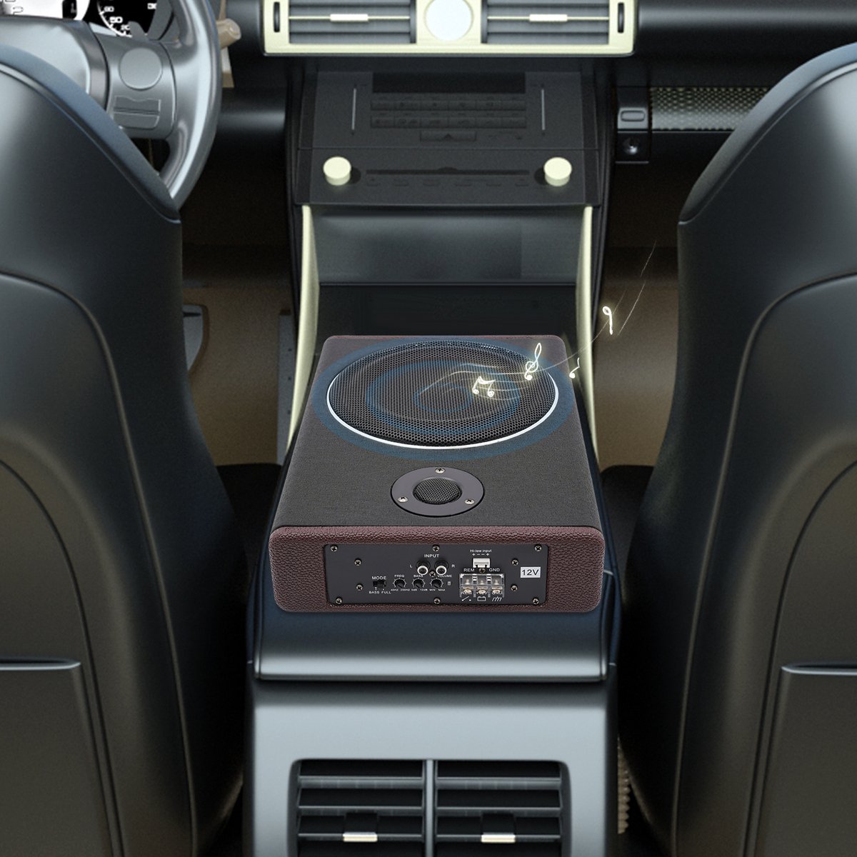 Novari - Subwoofer - Subwoofer auto - Subwoofer auto met versterker - Subwoofer actieve - Subwoofer met versterker - 600W - 200Hz – foto 7