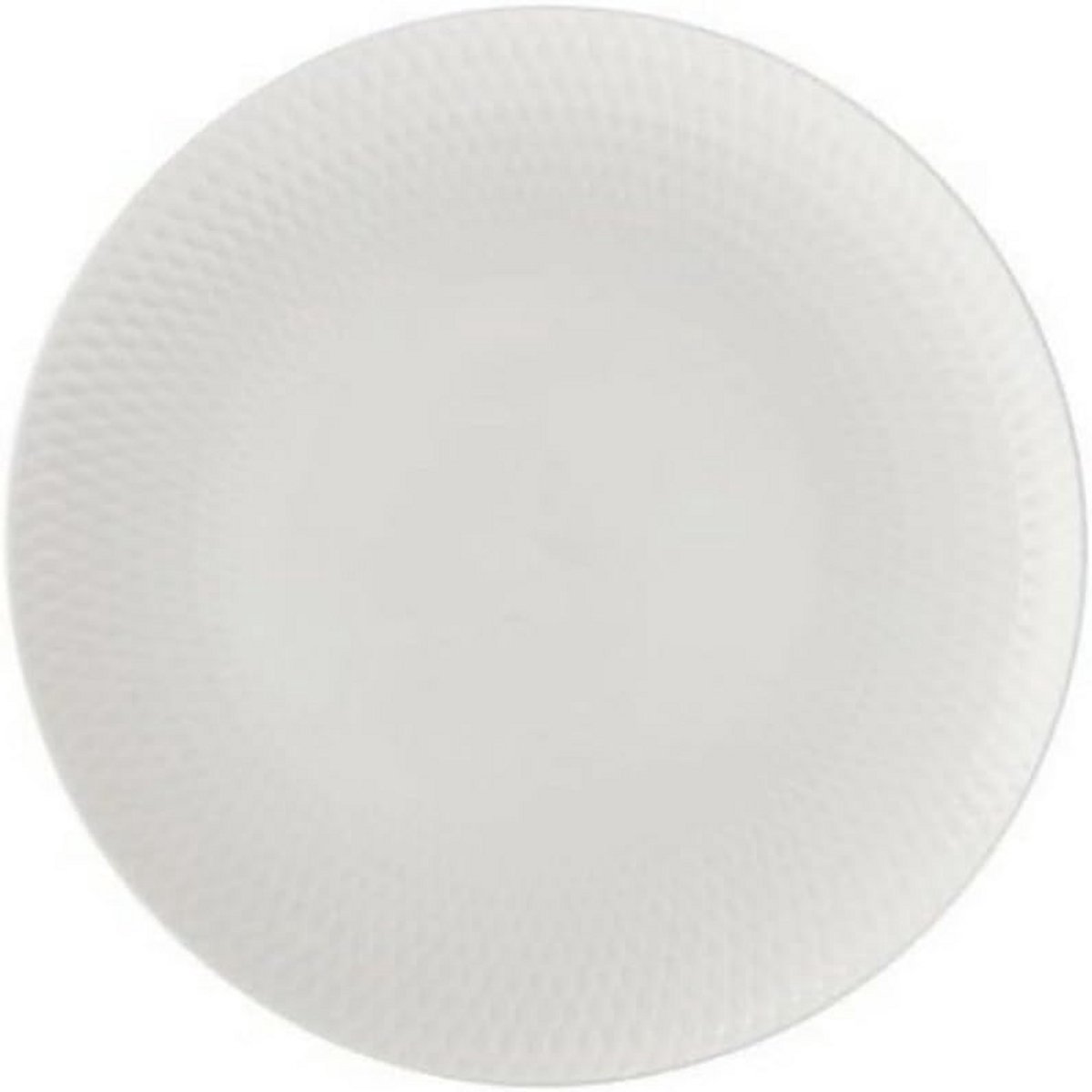 Ronde Dessertborden Wit Porselein met Reliëfpatroon 23 cm