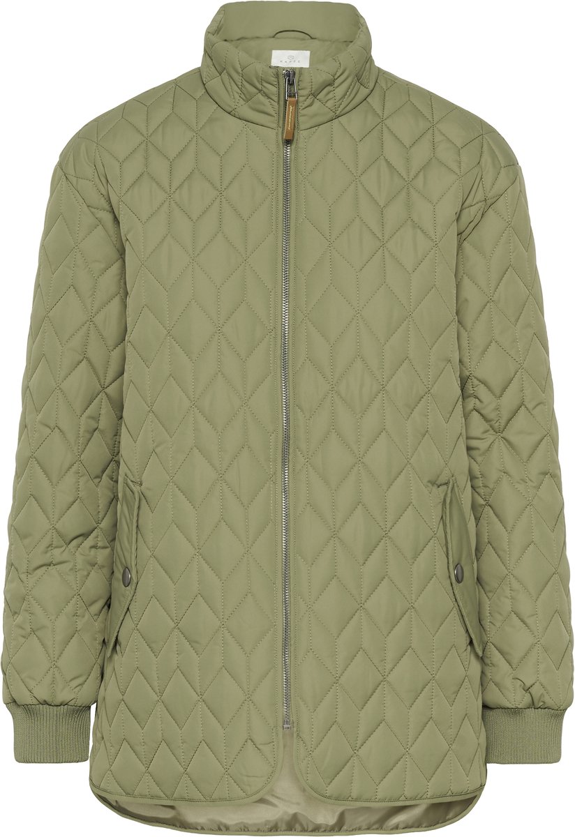 Kaffe KAleila Quilt Jacket Dames Jas - Dusky Green