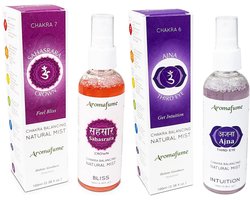 Aromafume Chakra Spray Duo - Ajna en Sahasrara spray - Chakra Luchtverfrisser 6e en 7e Chakra